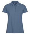 Dames Polo Clique Basic 028231 Staal Blauw